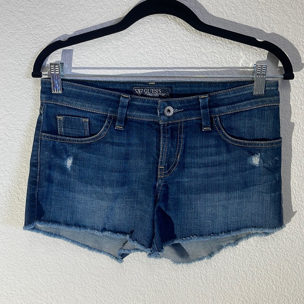 Guess Dark Denim Short 
Style #W22D75DO0EQ2